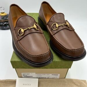 Men's Gucci Horsebit 1953 leather loafers size 11.5 fits 12.5 US made in Italy